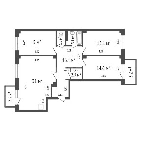 Продается 4-комн. квартира, 100 м²