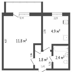 Продается 1-комн. квартира, 21,1 м²