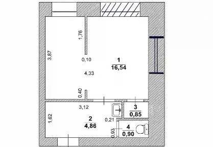 Продается студия, 23,2 м²
