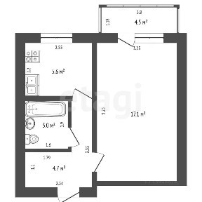 Продается 1-комн. квартира, 30,4 м²