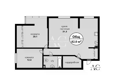 Продается 3-комн. квартира, 82 м²
