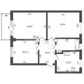 Продается 3-комн. квартира, 63,4 м²