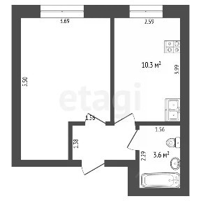Продается 1-комн. квартира, 34,2 м²