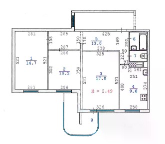 Продается 3-комн. квартира, 68,2 м²