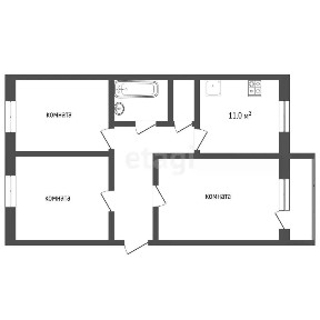 Продается 3-комн. квартира, 55,3 м²