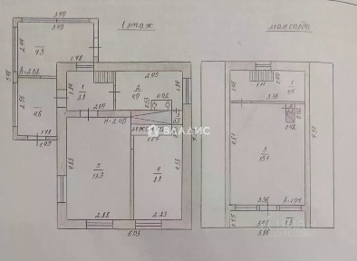 Продается 2-этажный дом, 50,8 м²