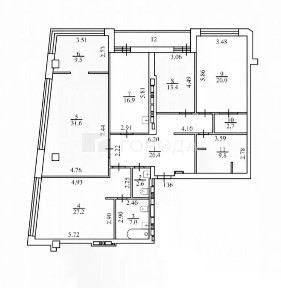 Продается 4-комн. квартира, 161 м²