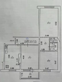 Продается 3-комн. квартира, 77 м²