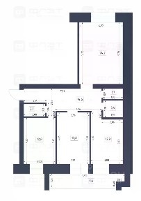 Продается 3-комн. квартира, 88,9 м²