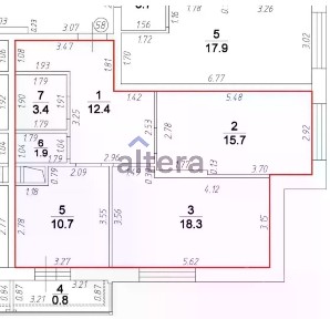 Продается 2-комн. квартира, 62,4 м²