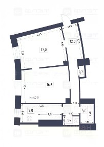 Продается 2-комн. квартира, 57,7 м²