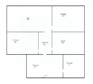 Продается 1-этажный дом, 54 м²