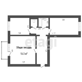 Продается 2-комн. квартира, 53 м²