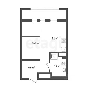 Продается 1-комн. квартира, 40,4 м²