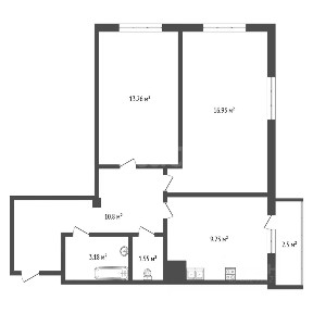 Продается 2-комн. квартира, 55,2 м²