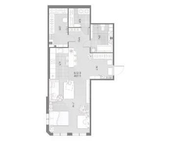 Продается 1-комн. квартира, 70 м²