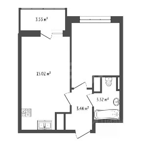 Продается 1-комн. квартира, 31,3 м²