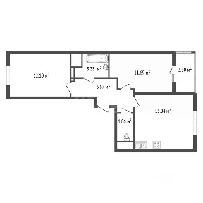 Продается 2-комн. квартира, 52 м²