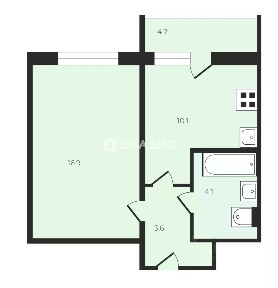 Продается 1-комн. квартира, 34,7 м²