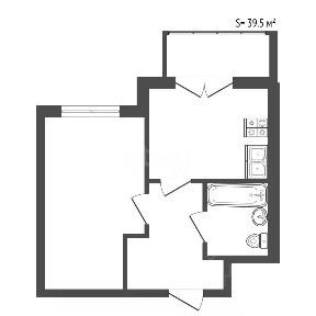 Продается 1-комн. квартира, 39,5 м²
