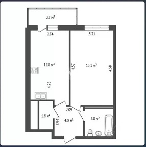 Продается 1-комн. квартира, 37 м²