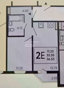 Продается 1-комн. квартира, 35,4 м²