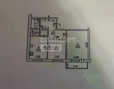 Продается 2-комн. квартира, 48,8 м²