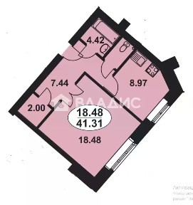 Продается 1-комн. квартира, 42 м²