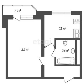 Продается 1-комн. квартира, 35 м²