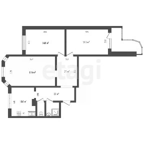 Продается 3-комн. квартира, 76,8 м²