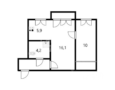 Продается 2-комн. квартира, 46 м²