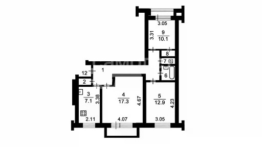 Продается 3-комн. квартира, 65 м²