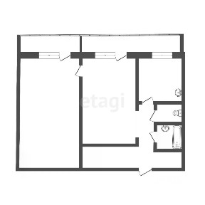 Продается 2-комн. квартира, 57 м²