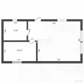 Продается 1-этажный дом, 48,7 м²