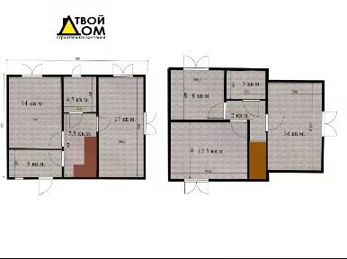 Продается 2-этажный дом, 90 м²