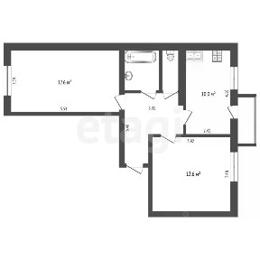 Продается 2-комн. квартира, 54,2 м²
