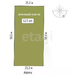 Продается участок, 12,5 сот.
