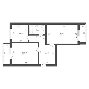 Продается 2-комн. квартира, 59 м²
