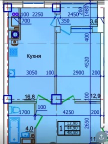 Продается 1-комн. квартира, 49,5 м²