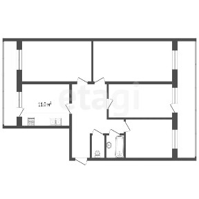 Продается 4-комн. квартира, 82,6 м²
