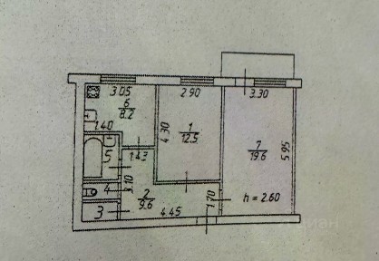 Продается 2-комн. квартира, 54 м²
