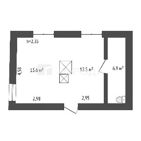 Продается 1-этажный дом, 36,1 м²