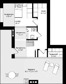 Продается 2-комн. квартира, 72,7 м²