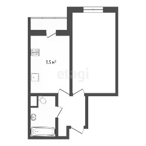 Продается 1-комн. квартира, 38,6 м²