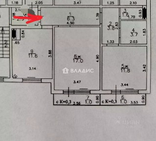 Продается 2-комн. квартира, 55,8 м²
