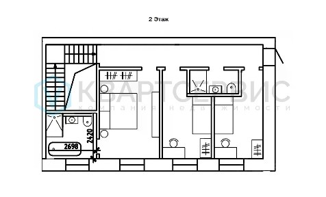 Продается 2-этажный коттедж, 1 100 м²