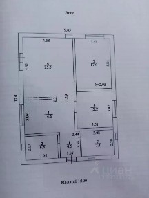 Продается 1-этажный коттедж, 92,9 м²