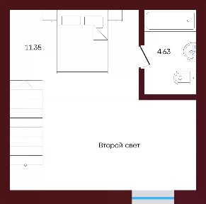 Продается 1-комн. квартира, 49,55 м²