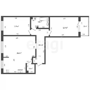 Продается 3-комн. квартира, 66,8 м²