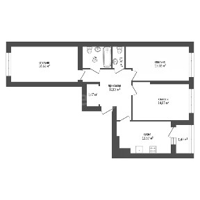 Продается 3-комн. квартира, 77,9 м²